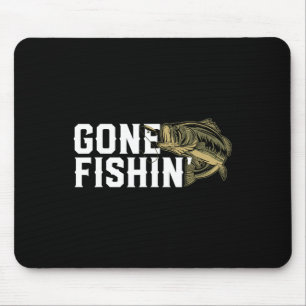 Alfombrilla De Ratón Gone Fishin Gracioso Largemouth B Regalo De Pesca