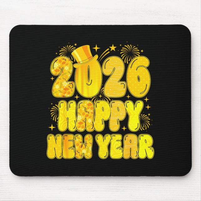 Alfombrilla De Ratón Goodbye 2025 Happy New Year 2026 Women Girl Kids  (Frente)
