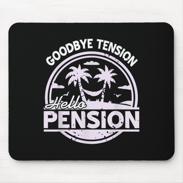 Alfombrilla De Ratón Goodbye Tension Hello Pension Relax Time Mood  (Frente)