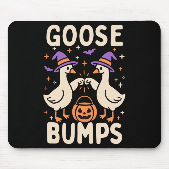 Alfombrilla De Ratón Goose Bump Goosebucles Halloween Silly Meme Funny (Frente)