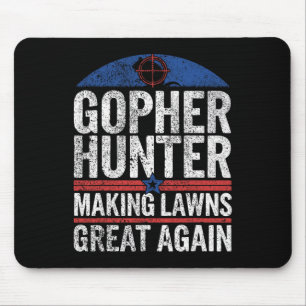 Alfombrilla De Ratón Gopher Hunter Haciendo Que Los Céspedes Sean Grand