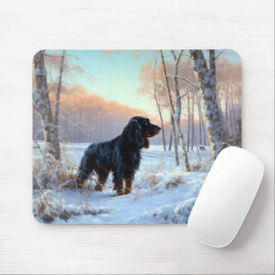 Alfombrilla De Ratón Gordon Setter Let It Snow Navidades