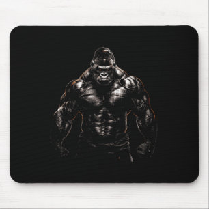 Alfombrilla De Ratón Gorila Mono Gym Wear Bodybuilding Motiv