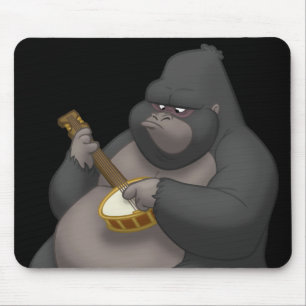 Alfombrilla De Ratón Gorila Mousepad del Banjo-Strummin'