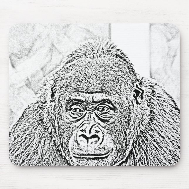 Alfombrilla De Ratón gorila ultra sketch (Frente)