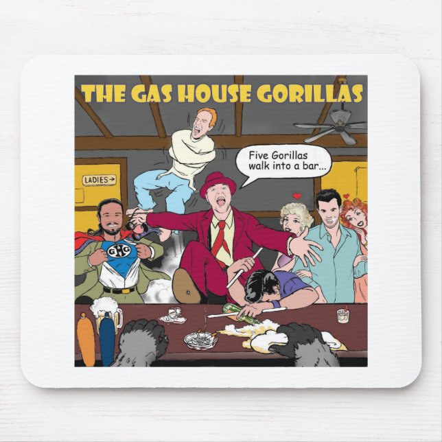 ALFOMBRILLA DE RATÓN GORILAS MOUSEPAD DE LA CASA DEL GAS (Frente)