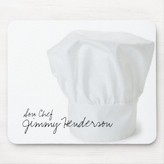Alfombrilla De Ratón Gorra Chef Mousepads (Frente)