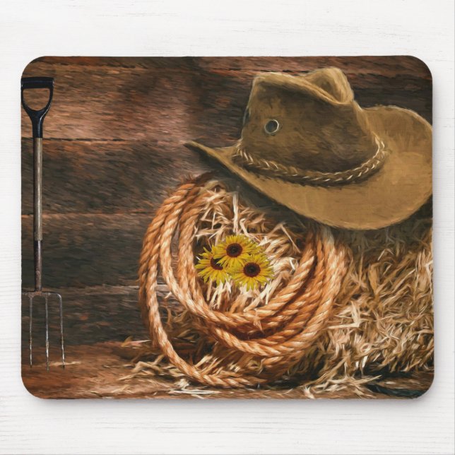 Alfombrilla De Ratón Gorra Cowboy (Frente)