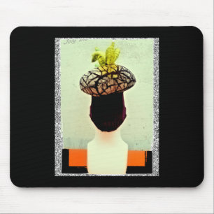 Alfombrilla De Ratón Gorra De Fotografía Hairstyle Máscara Extraña Del 