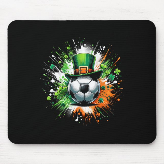 Alfombrilla De Ratón Gorra de fútbol de Leprechaun (Frente)