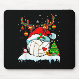 Alfombrilla De Ratón Gorra de Santa Reno de Navidad Divertido de Voleib