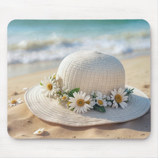 Alfombrilla De Ratón Gorra de Summer Beach (Frente)