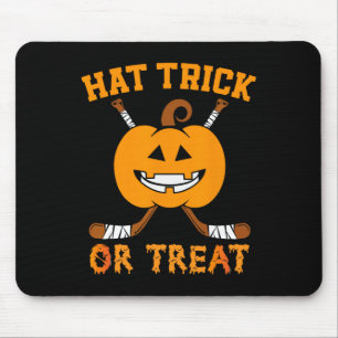Alfombrilla De Ratón Gorra Trick O Trato Fun Hockey Halloween Costum