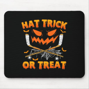 Alfombrilla De Ratón Gorra Trick O Trato Fun Hockey Halloween Costum