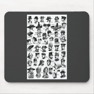 Alfombrilla De Ratón Gorras de época