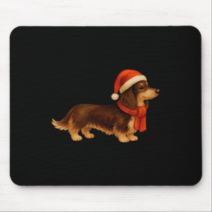 Alfombrilla De Ratón Gorrito de Santa de Navidad marrón y beige para Da