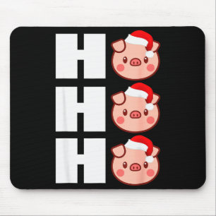 Alfombrilla De Ratón Gorrito de Santa divertido camiseta de Navidad G H