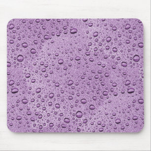 Alfombrilla De Ratón Gotas de agua morada