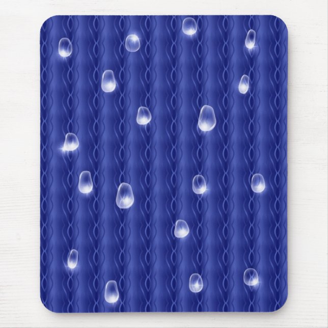 Alfombrilla De Ratón Gotas de lluvia Metalizado (Frente)