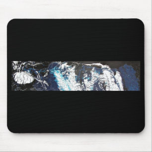 Alfombrilla De Ratón Goteo Negro Azul