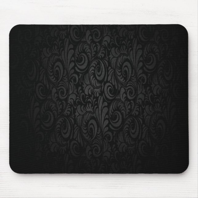 Alfombrilla de ratón gótica negra oscura (Frente)