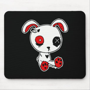 Alfombrilla De Ratón Gótico Bunny Lazy Halloween disstume asustado góti