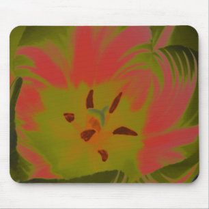 Alfombrilla De Ratón Gótico Gloomy Red Tulip Mousepad