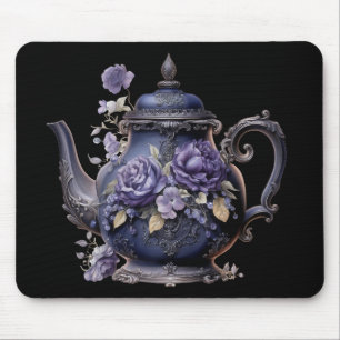 ALFOMBRILLA DE RATÓN GÓTICO PURPLE ORNATE VICTORIAN TEA KETTLE