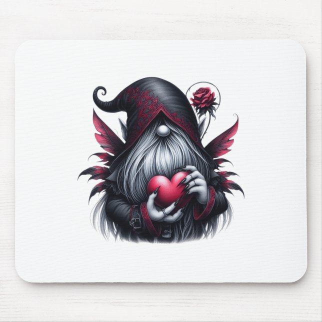 Alfombrilla De Ratón Gótico Valentine Gnome (Frente)