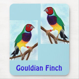 Alfombrilla De Ratón ~ Gouldian Finch ~ Arte original ~ Almohadilla del