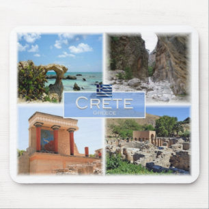 Alfombrilla De Ratón GR Grecia - Creta - Knossos - Elafonisi -