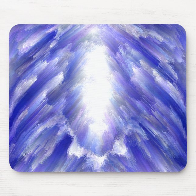 Alfombrilla De Ratón Grabación de arte abstracto de luz celestial (Frente)