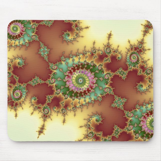 Alfombrilla De Ratón Grabado en relieve - Fractal Mousepad (Frente)