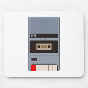 Alfombrilla De Ratón Grabador de cinta de cassette