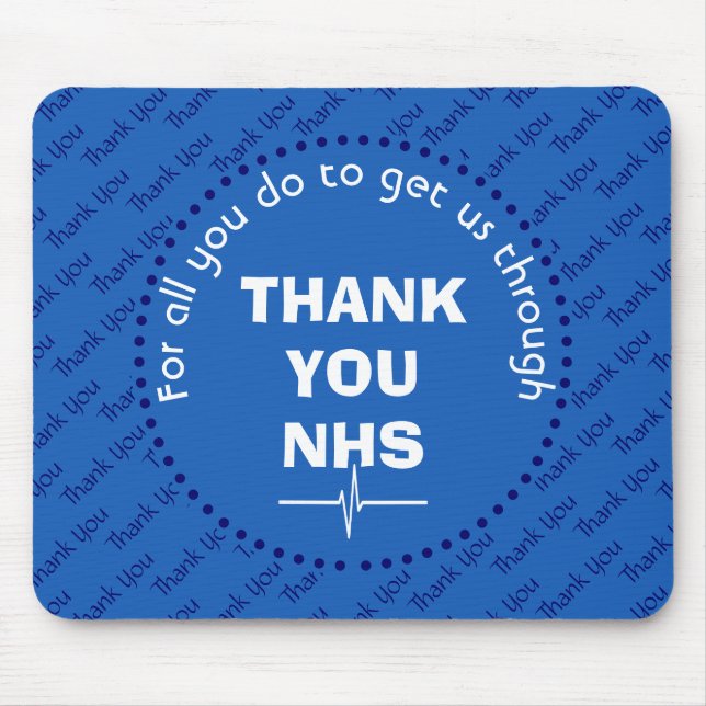 Alfombrilla De Ratón GRACIAS A LOS SINDICATORES DEL Personalizable NHS (Frente)