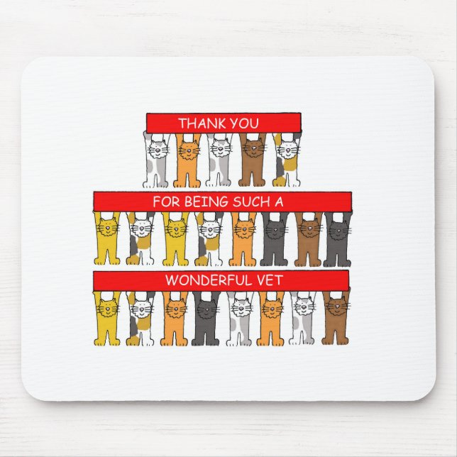Alfombrilla De Ratón Gracias al veterinario maravilloso (Frente)