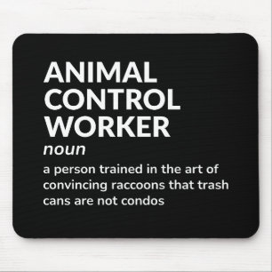 Alfombrilla De Ratón Graciosa definición de trabajador de control anima