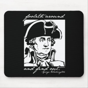 Alfombrilla De Ratón Gracioso 4 De Julio George Washington Foole
