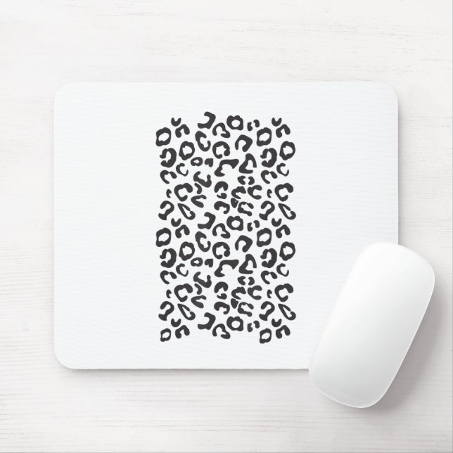 Alfombrilla De Ratón Gracioso animal leopardo (Con ratón)