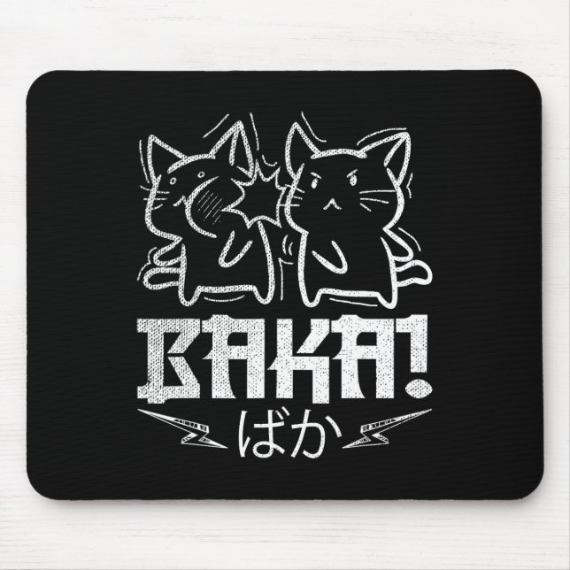 Alfombrilla De Ratón Gracioso Anime Manga Otaku Baka Conejo Slap Meme (Frente)