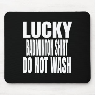 Alfombrilla De Ratón Gracioso Camisa Dminton Lucky No Lavar La Cita