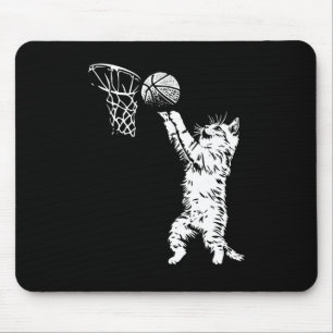 Alfombrilla De Ratón Gracioso Cat Basketball