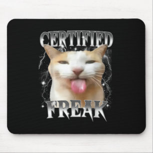 Alfombrilla De Ratón Gracioso Cemento Freak Certificado de Comer Cement
