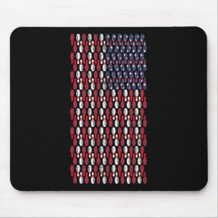 Alfombrilla De Ratón Gracioso diseño de la bandera estadounidense de Bo