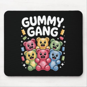 Alfombrilla De Ratón Gracioso Diseño De Oso Gummy Para Hombres Mujeres