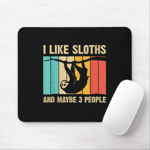Alfombrilla De Ratón Gracioso Diseño De Sloth Sloth Hombres Mujeres Niñ
