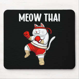 Alfombrilla De Ratón Gracioso diseño tailandés de Meow para hombres caj