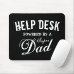 Alfombrilla De Ratón Gracioso escritorio de ayuda de super papá regalo<br><div class="desc">Gracioso escritorio de ayuda de super papá regalo del día de padre,  Mouse Pad. Diseño de tipografía vintage para el mejor padre del mundo,  el mejor padre,  el abuelo,  el padrastro,  papá fresco,  esposo,  etc. Accesorios de oficina Personalizado para él. Felices regalos de Padre para los hombres.</div>