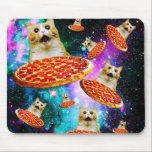 Alfombrilla De Ratón Gracioso gatito de pizza espacial<br><div class="desc">¡Diseño divertido y loco para los regalos más frescos!</div>