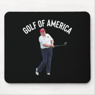 Alfombrilla De Ratón Gracioso Golf De América Donald Trump Pun